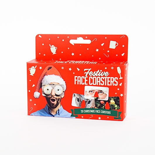 Festive Face Coasters