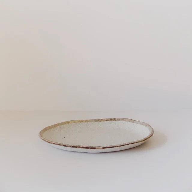 Flax Large Oval Plate