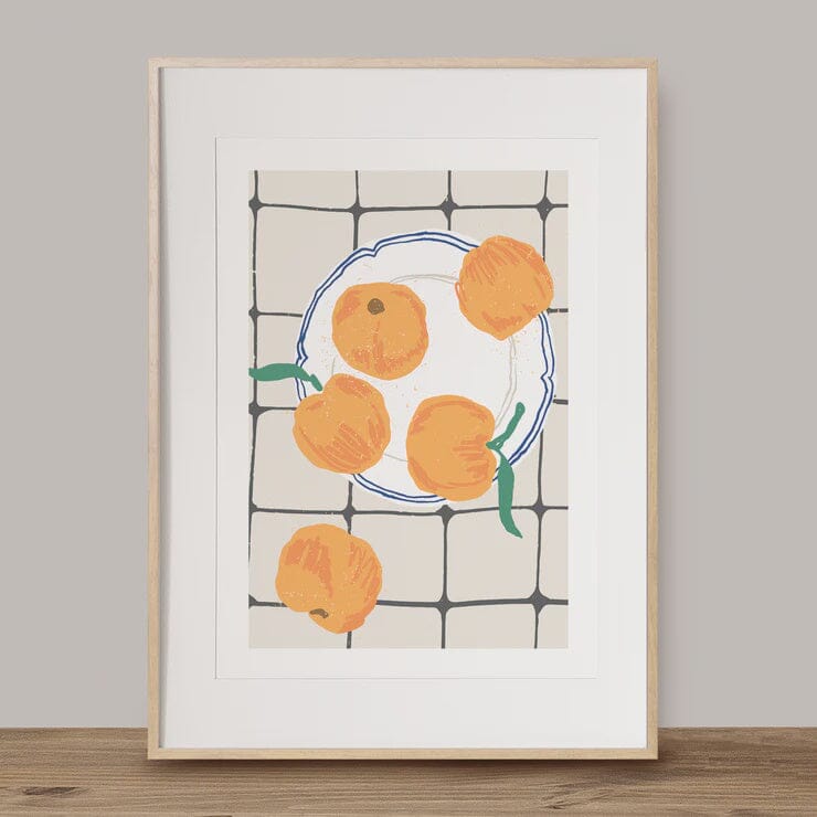 Foodie A4 Prints Art - other Ink Bomb Peachy Plate 