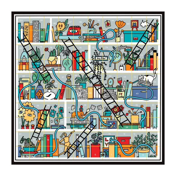 Books & Ladders Board Game