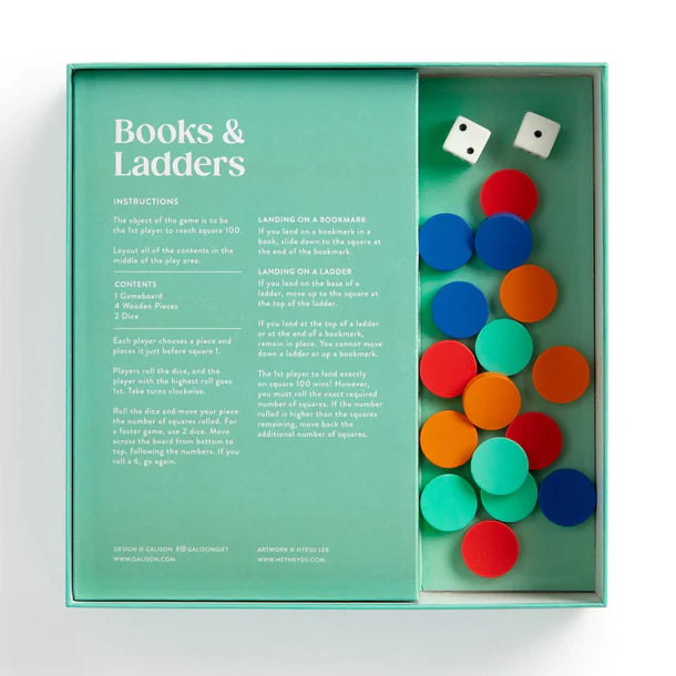 Books & Ladders Board Game