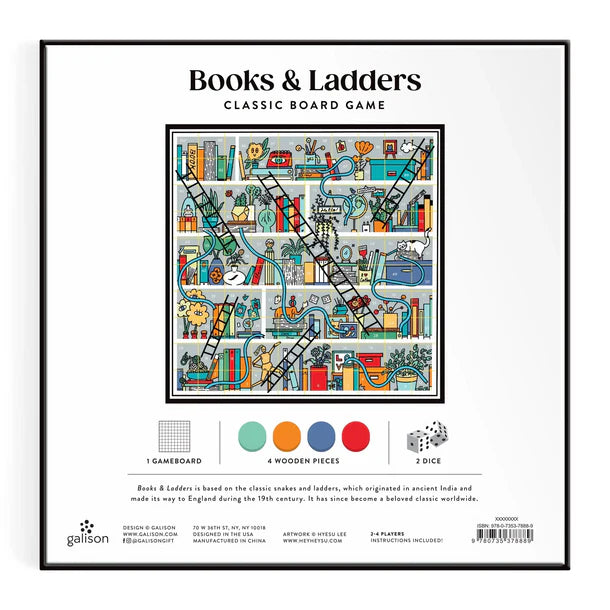 Books & Ladders Board Game