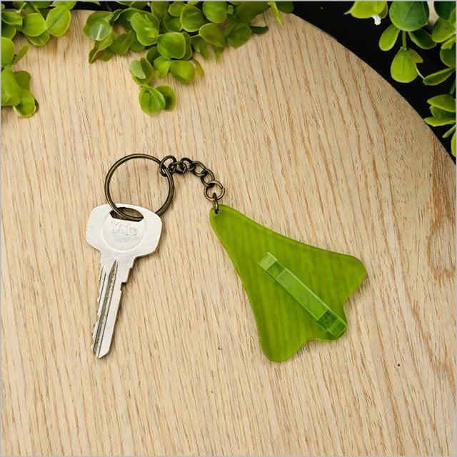 Acrylic Jet Plane Keyrings