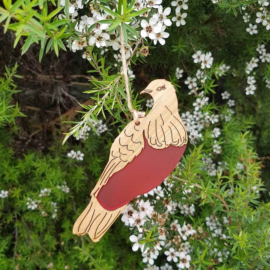 Hanging Kereru Ornament