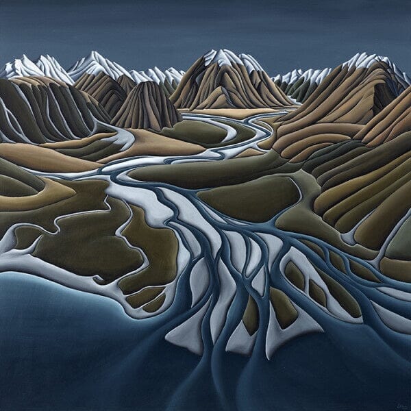 Head Of Lake Ohau Art - Image Vault Diana Adams 