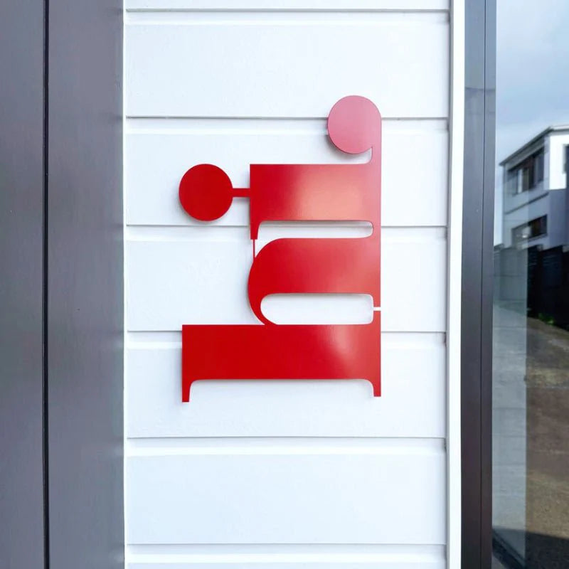 Hi - Steel Wall Art Red