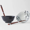 Black & White Sakura Bowl Set