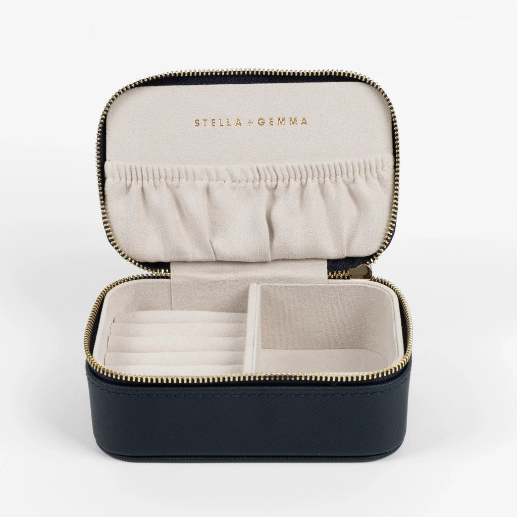 Jewellery Box Navy Rectangle
