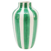 Halcyon Striped Vase - Green