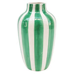 Halcyon Striped Vase - Green