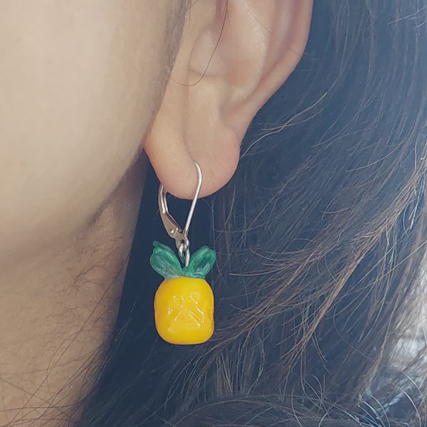 Pineapple Drop Earrings