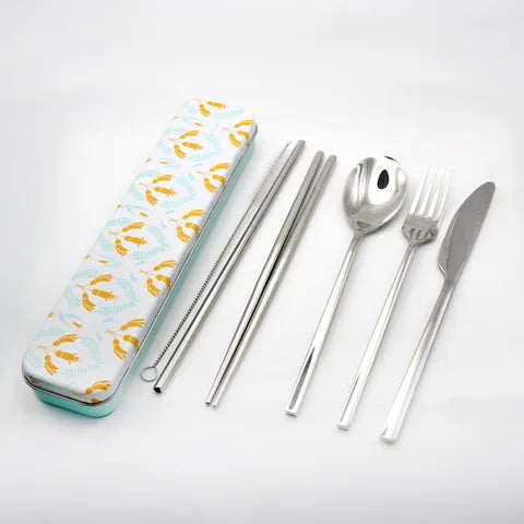 Portable Cutlery Set - Kowhai