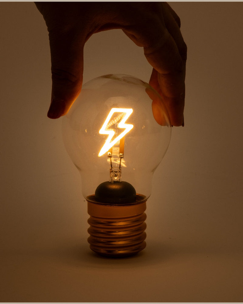 LED Lightning Bolt Lightbulb