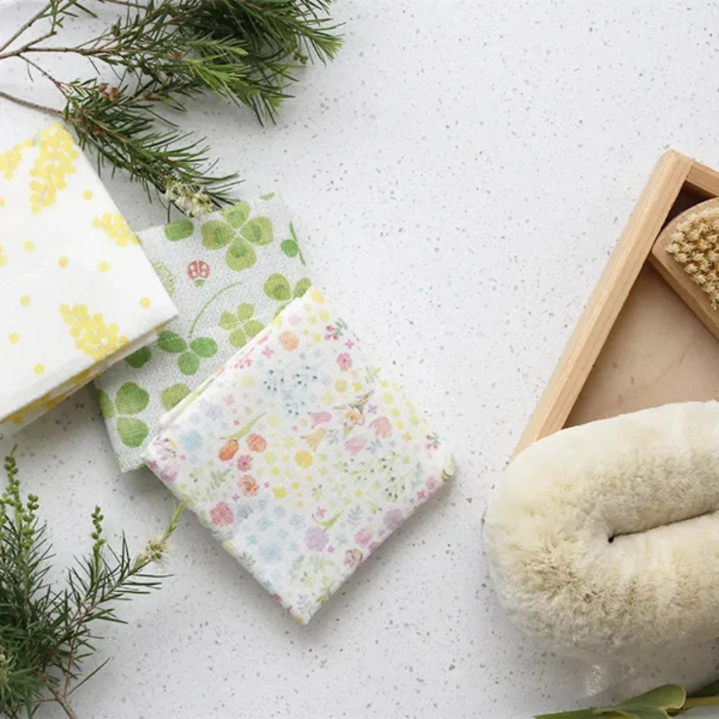 Japanese Face Cloth - Flower Garden