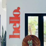 Hello  - Steel Wall Art (cut-out)