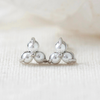 Birthstone Studs  - Silver