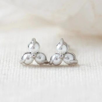 Birthstone Studs  - Silver