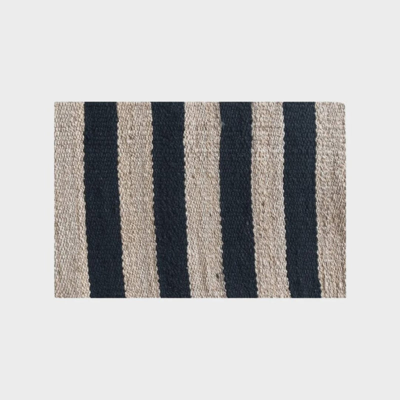 Jute Mat - Black Stripe (SALE)