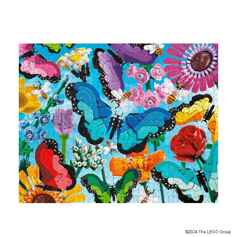 Lego Jigsaw Puzzle - Butterflies & Blooms