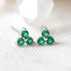 Birthstone Studs  - Silver