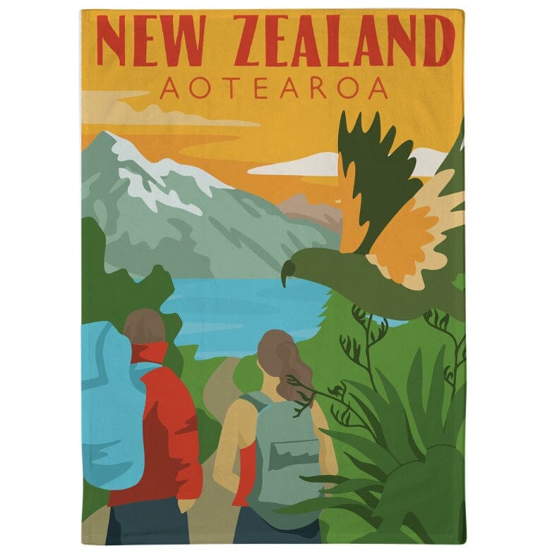 Moana Road - South Island Tramping - Tea Towel Kitchenware Moana Road 