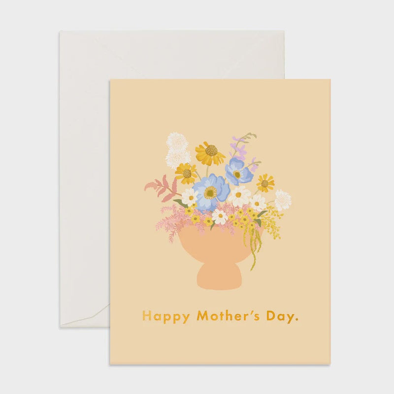 Mother's Day Vase Card Cards Fox and Fallow 