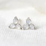 Birthstone Studs  - Silver