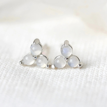 Birthstone Studs  - Silver
