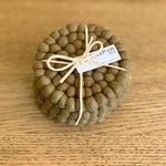 Felt ball Coasters - set of 4