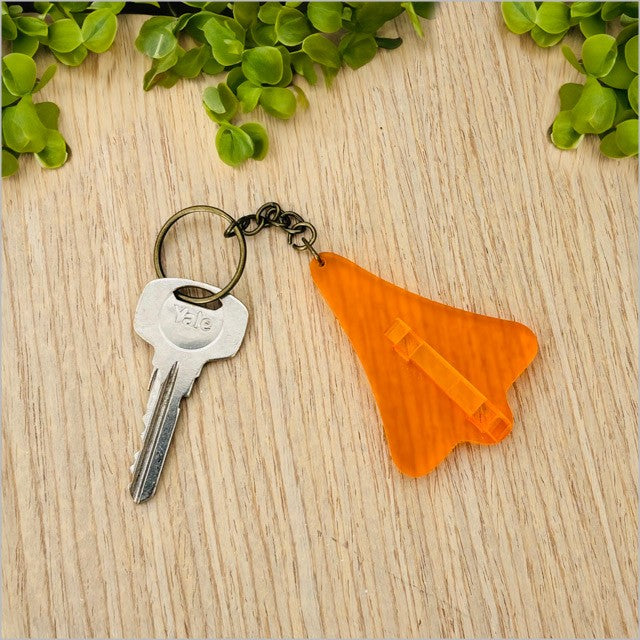 Acrylic Jet Plane Keyrings