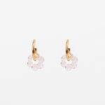 Resin Flower With Gold Hoops  Large