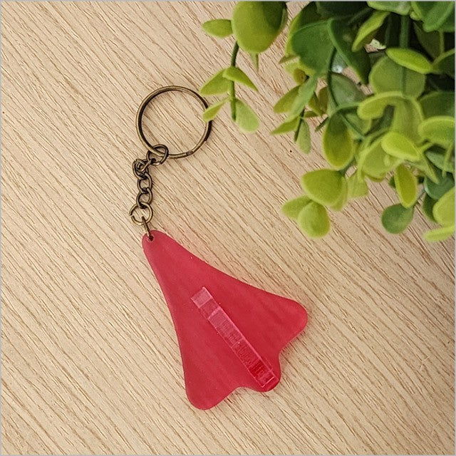 Acrylic Jet Plane Keyrings
