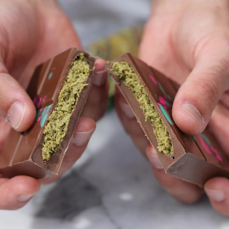 Dubai-Style Chocolate Pistachio Knafeh Bar