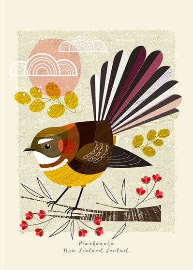 Piwakawaka, Small Birds of NZ - Ellen Giggenbach Art - Image Vault Ellen Giggenbach 