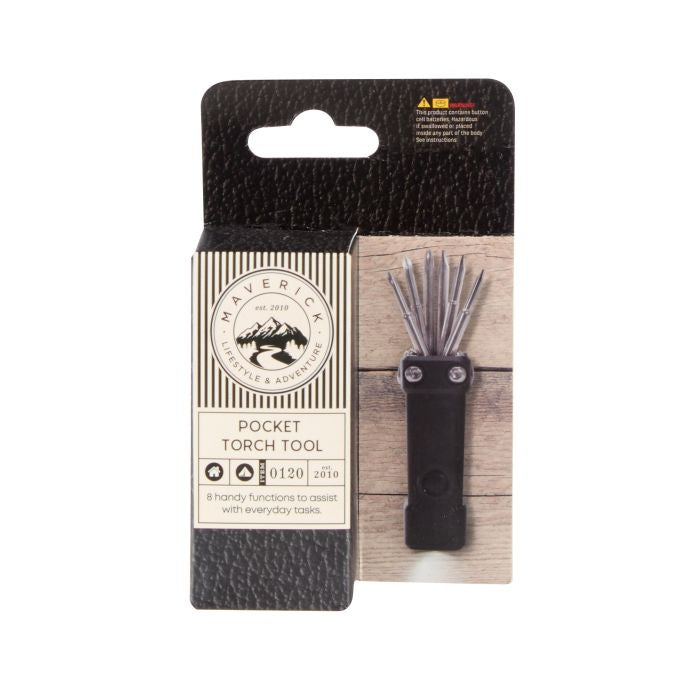 Pocket Torch Tool - 8 in 1