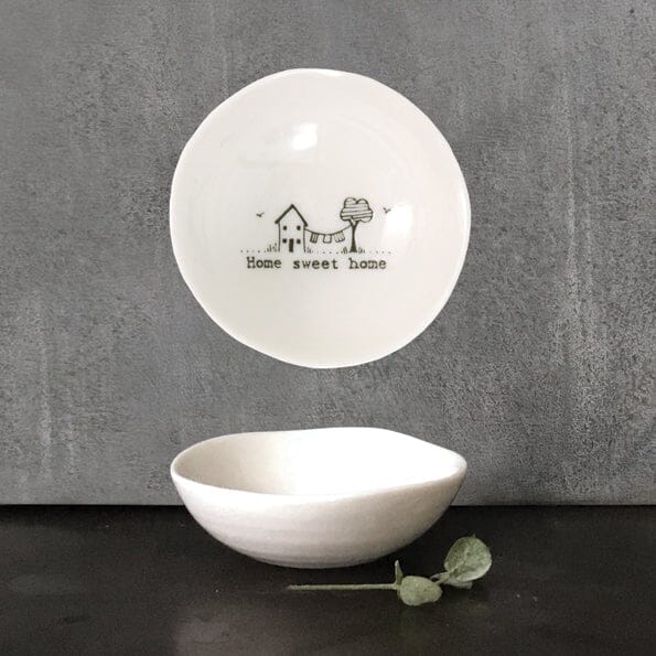 Porcelain Tiny Dish - Home Sweet Home
