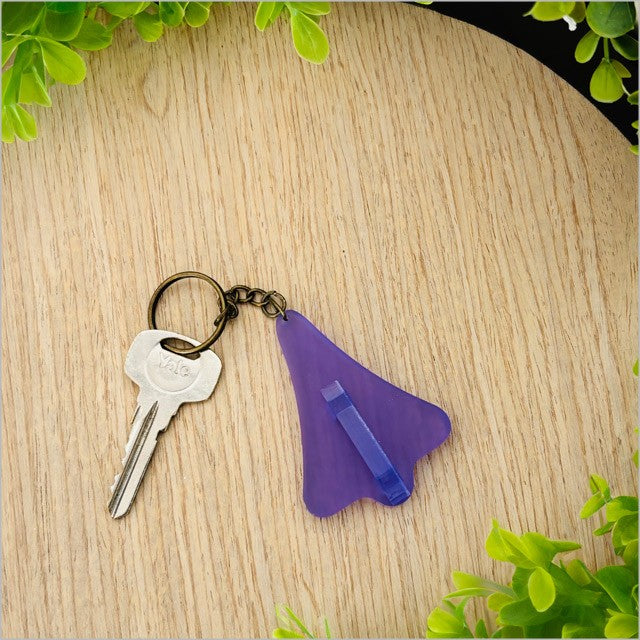 Acrylic Jet Plane Keyrings