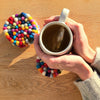 Felt ball Coasters - set of 4