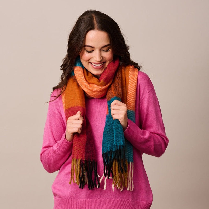 Red Megeve Scarf