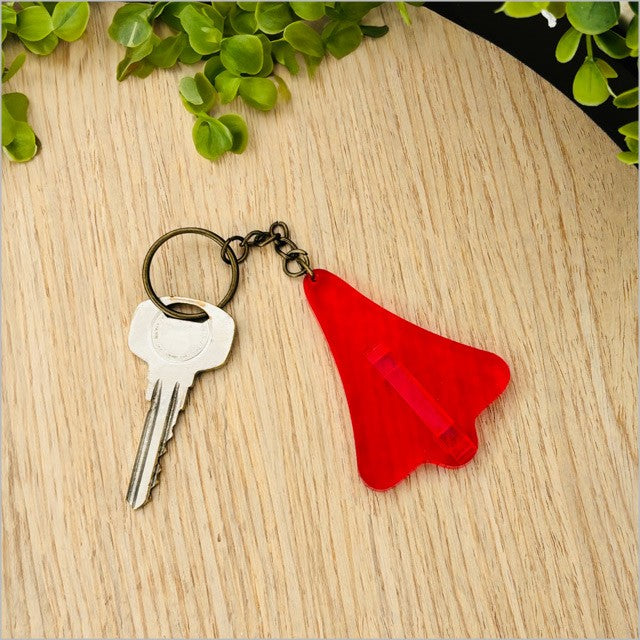 Acrylic Jet Plane Keyrings