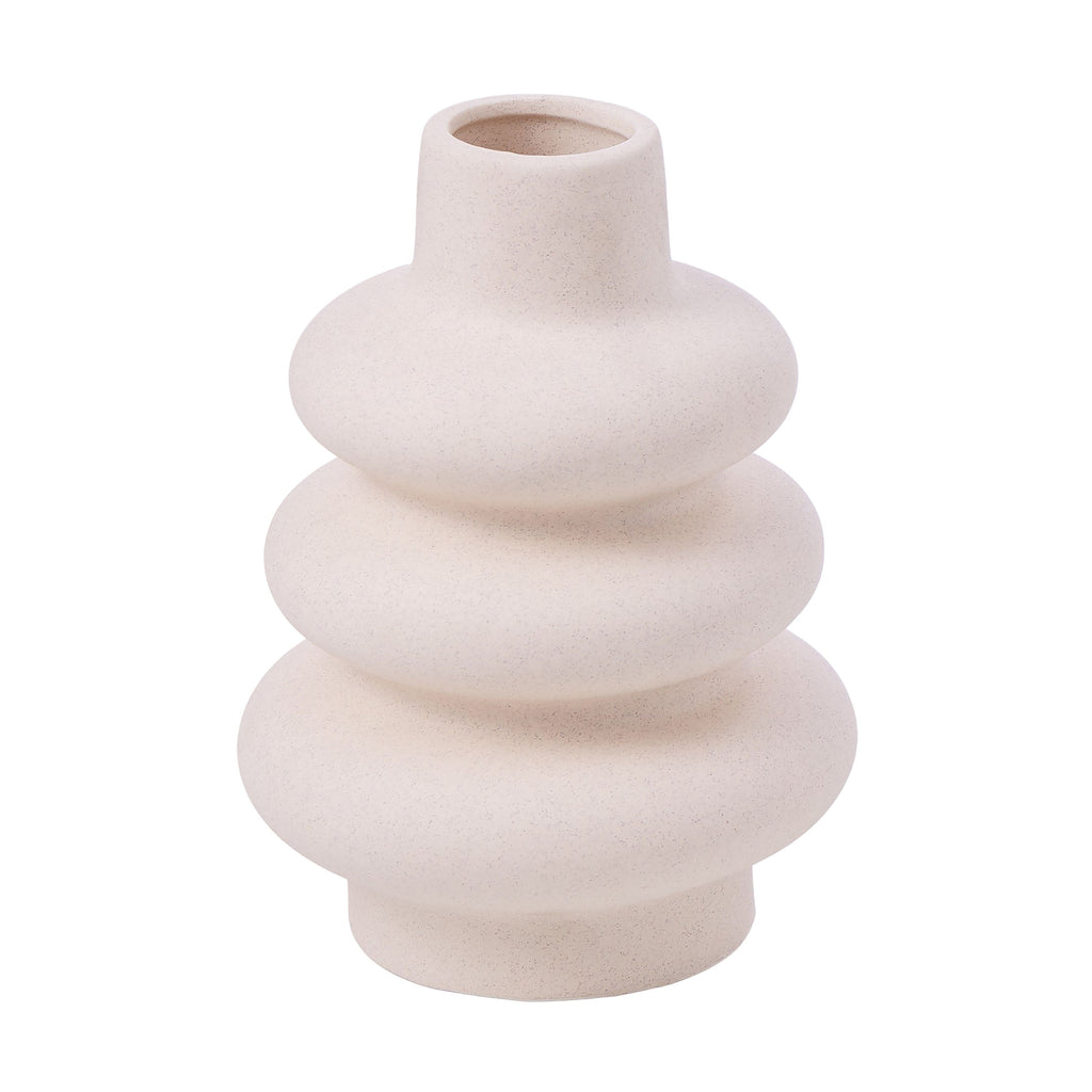 Ribbed Ceramic Vase (SALE) Ceramics Not specified 