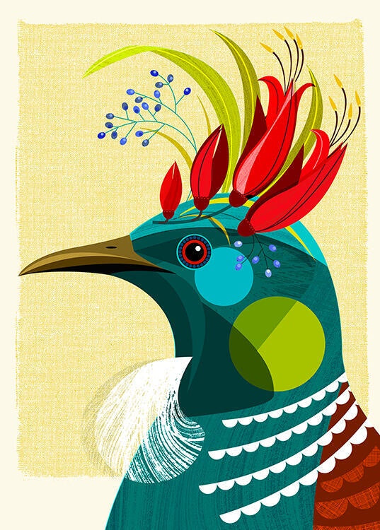 Tui with Flower Crown - Ellen Giggenbach