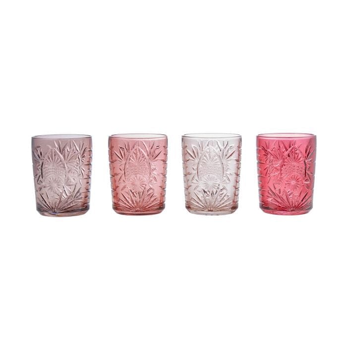 Royal Leerdam Glasses - Pink Tones, Set of 4