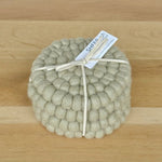 Felt ball Coasters - set of 4