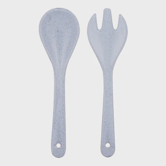 Artisan Blue Salad Servers