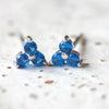 Birthstone Studs  - Silver