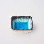 Sky Blue Square Sauce Dish