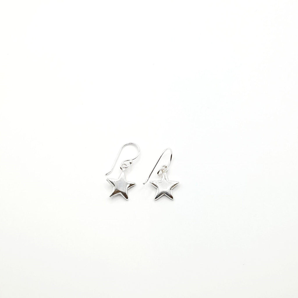 Sterling Silver Solid Star Earrings Jewellery SOME Jewellery 