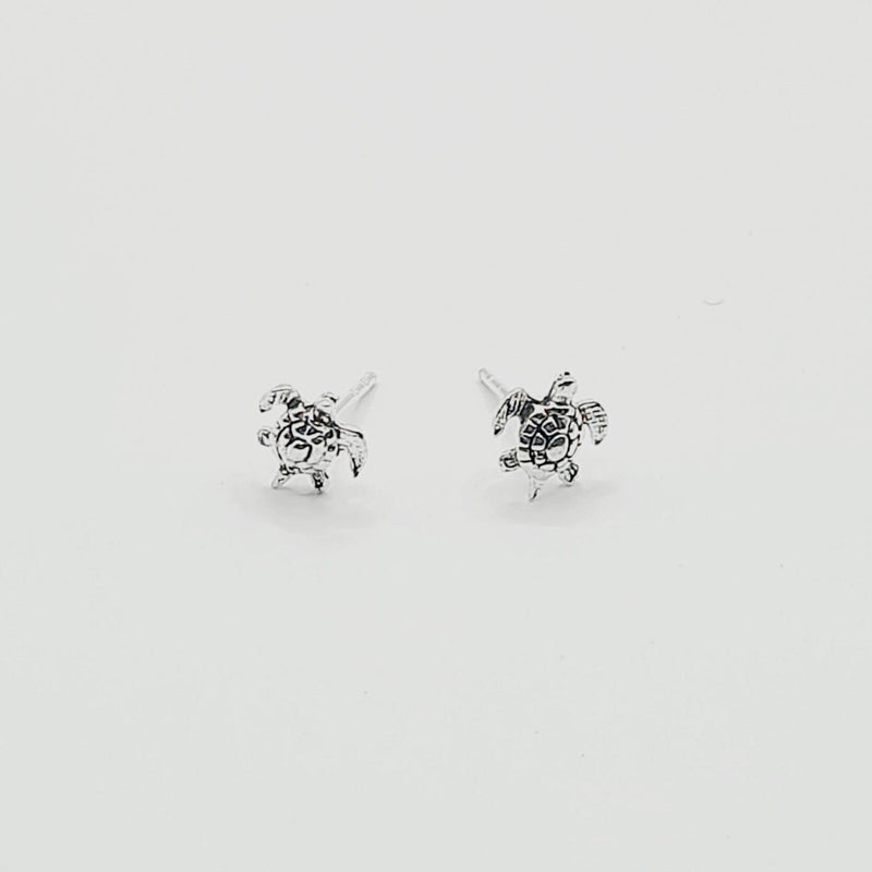 Sterling Silver Turtle Studs