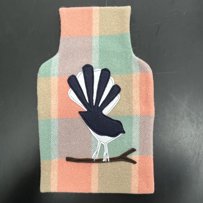 Blanket hot water bottle cover - Fantail